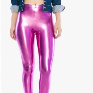 Metallic Leggings body fitted. Never worn. New